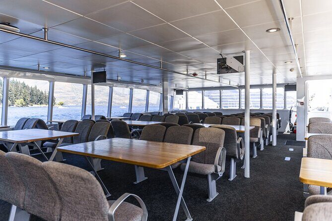 Scenic Queenstown Lake Cruise - Onboard café and bar: coffee, muffins, and pre-order boards