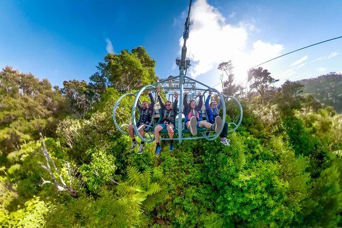 Skywire Adventure at Cable Bay, Nelson - The climb to the launch: a 4 km forest ride that sets the mood