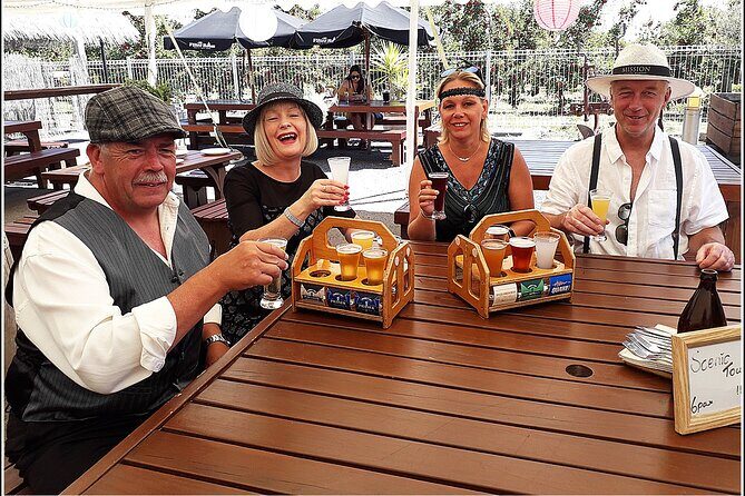 Small group - Beer, Wine, Cider and Gin Tour - 5.0 - 5.5 hours - What You’ll Taste: Wine Flights, Beer Glasses, Cider, and Gin