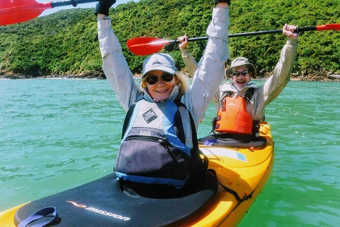 Small group guided sea kayaking in Akaroa marine reserve - The Swim Ending: A Refreshing Finish (Not Just a “Bonus”)