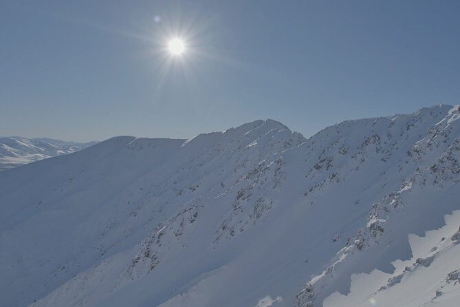 Southern Alps Scenic - The Canterbury Plains to Chest Peak: you’re flying toward a 6,500 ft viewpoint