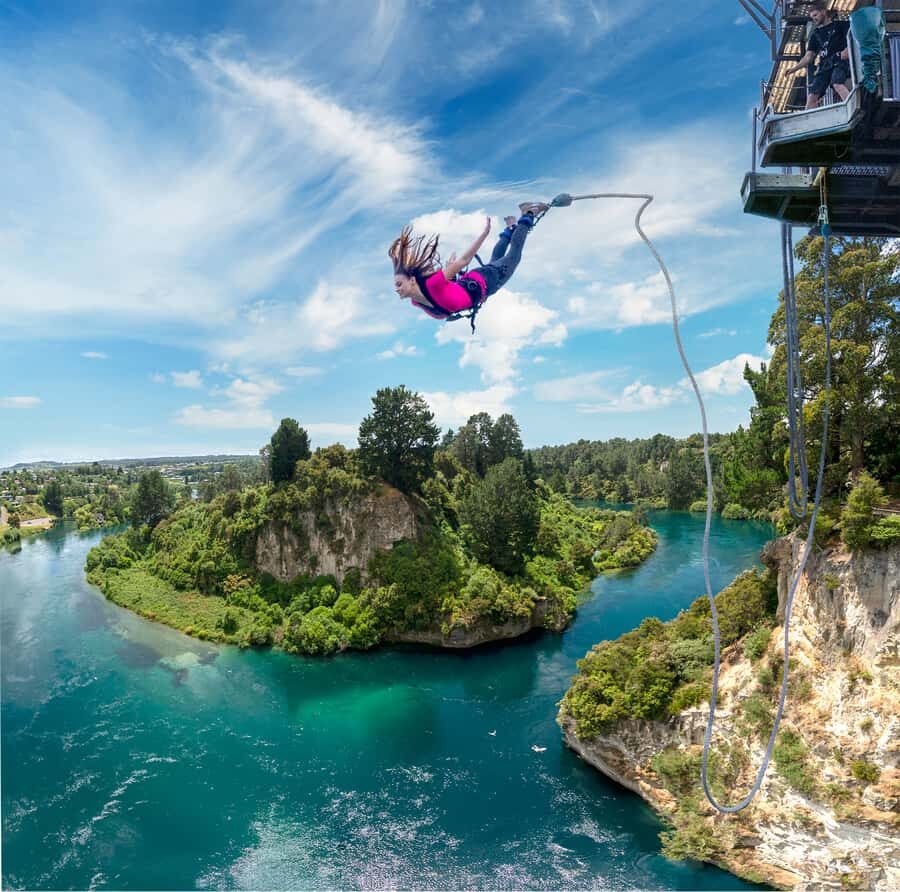 Taupō: AJ Hackett Taupō Bungy - NZ's Highest Water Touch! - Why Taupō’s Waikato River bungy feels like a big deal