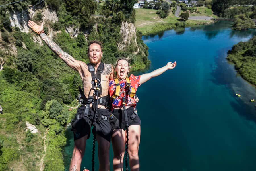 Taupō: AJ Hackett Taupō Bungy - NZ's Highest Water Touch! - From check-in to the platform: what the experience feels like on the ground
