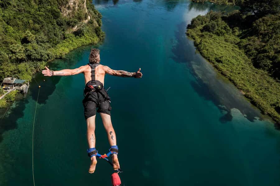 Taupō: AJ Hackett Taupō Bungy - NZ's Highest Water Touch! - Price value: what $164 buys you in the real world