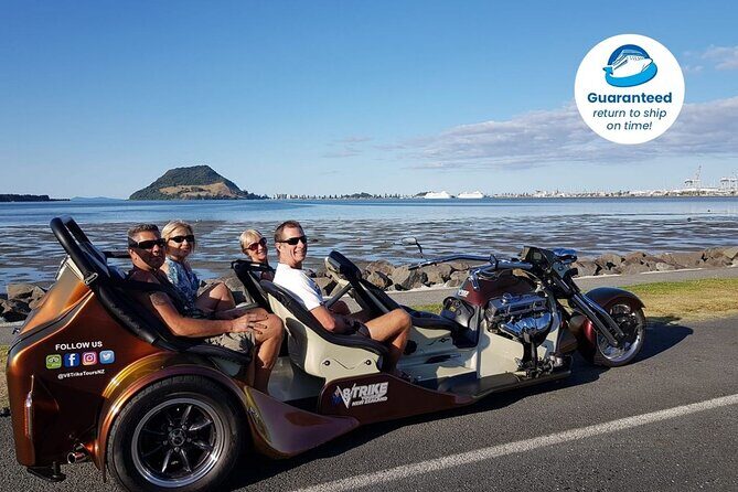 TAURANGA SHORE EXCURSION: V8 TRIKE - 1.5 hour City Sites - Key things that make this V8 Trike tour worth it