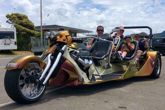 TAURANGA SHORE EXCURSION: V8 TRIKE - 1.5 hour City Sites - Clarence in the old 1906 Post Office: heritage with a practical purpose