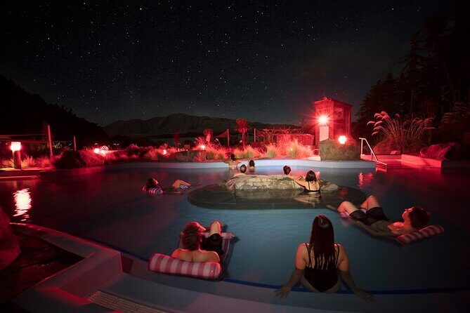 Tekapo Star Gazing Tour - Soak in the Stars - Stop 2: Tekapo Springs hot pools, floating hammock included