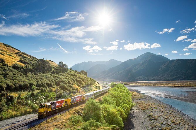 TranzAlpine Train Journey from Greymouth to Christchurch - Waimakariri River to the Canterbury Plains: gorges, then wide-open space