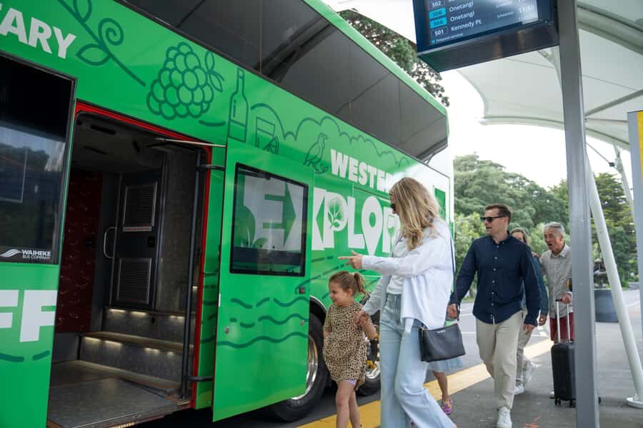 Waiheke Island: Ferry & Hop-On Hop-Off Explorer Bus Tickets - Mātiatia terminal to 16 stops: how the hop-on hop-off loop really works