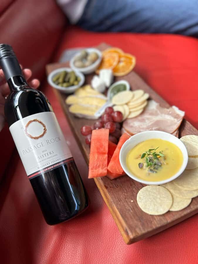 Waiheke Island: Scenic Wine Tour on Double Decker Bus - Batch Winery: charcuterie and Chardonnay with island views