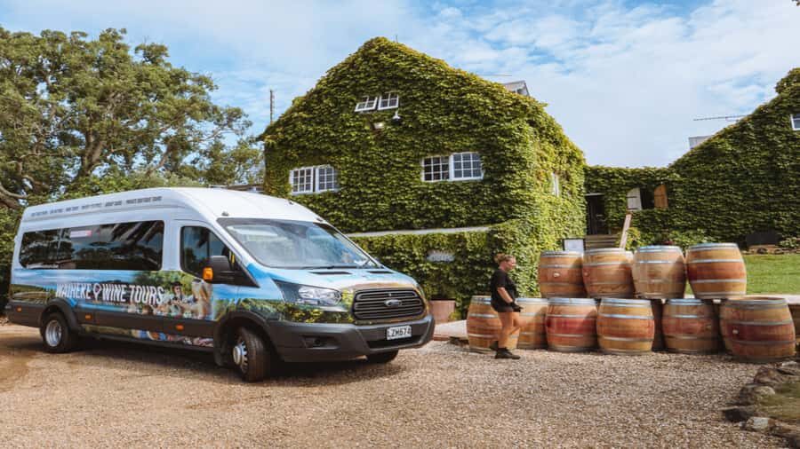Waiheke: Scenic Taste and Graze Tour with Wine, Whisky, Beer - The Heke: craft beer and whisky or spirits in a garden setting