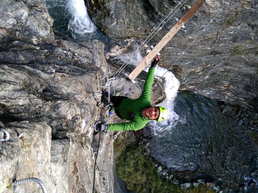 Wanaka: 2-Hour Beginner Waterfall Cable Climb - The climb itself: from practice rungs to waterfall bridges