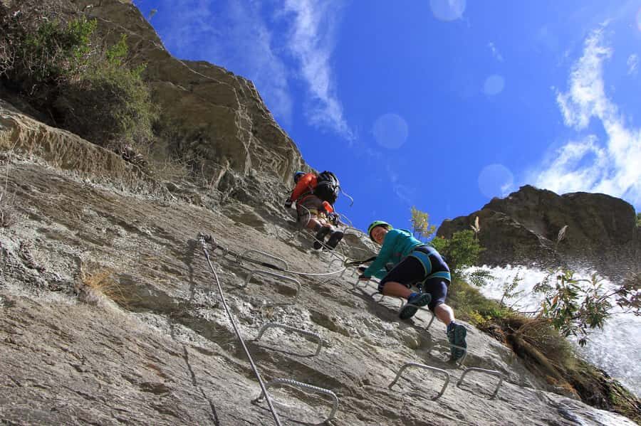 Wanaka: 6-hour Advanced Waterfall Cable Climb - Twin Falls sets the stage for a serious vertical day