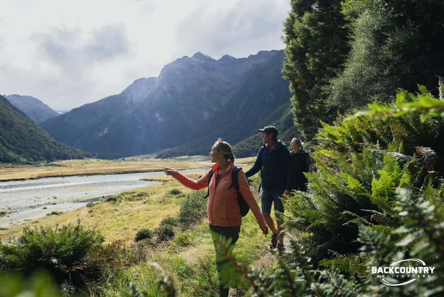 Wānaka: Heli Siberia - Helicopter Flight, Hike & Jet Boat - Landing and hiking: a 3-hour self-guided Siberia Valley walk