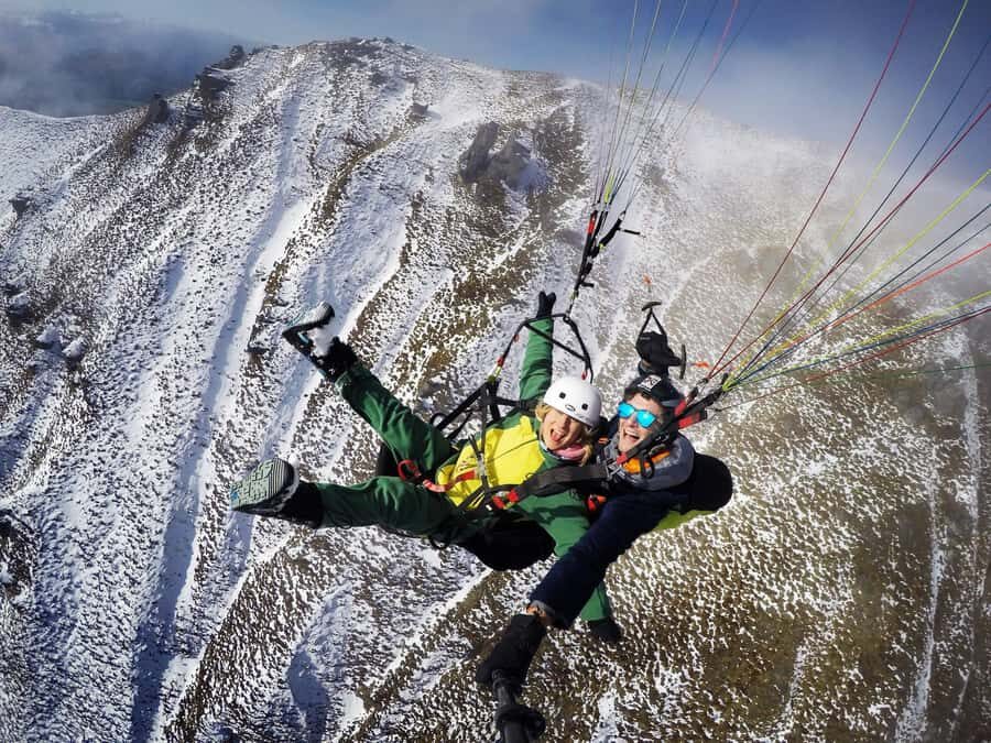 Wanaka: Tandem Paragliding Experience - The flight route: Mt Aspiring, Twin Waterfalls, and Lake Wanaka