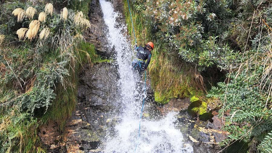 Wanaka: Waterfall Climb and Canyon Tour - Cliffside trail and the walk that earns the first big payoff