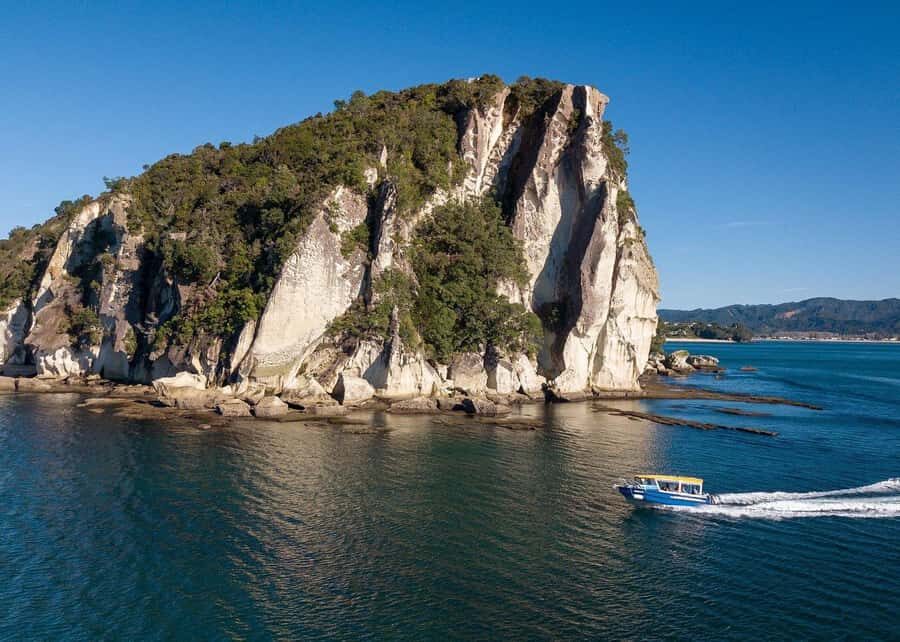 Whitianga: 2-Hour Glass Bottom Boat Cathedral Cove Tour - The Marine Reserve Feel: Cathedral Cove From the Water