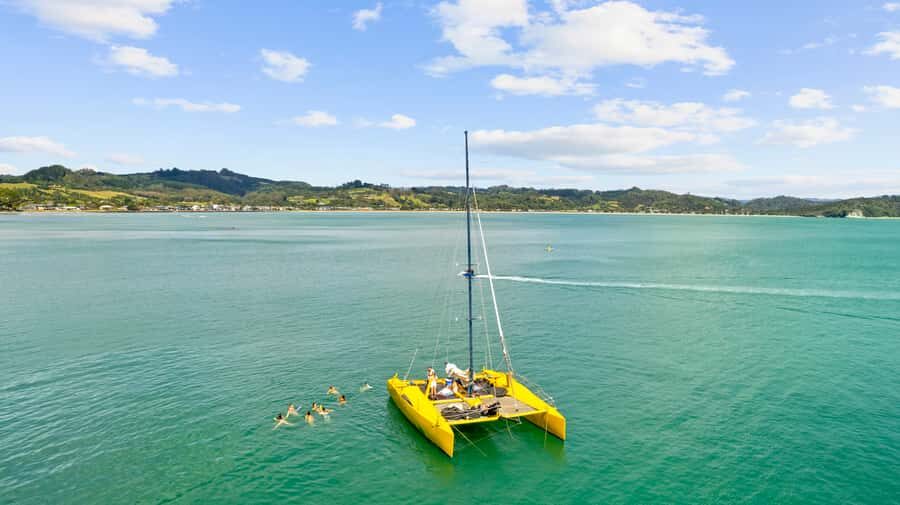 Whitianga: Sailing Trip to Cathedral Cove - The Catamaran Experience: Big, Comfortable, and Actually Fun to Sail